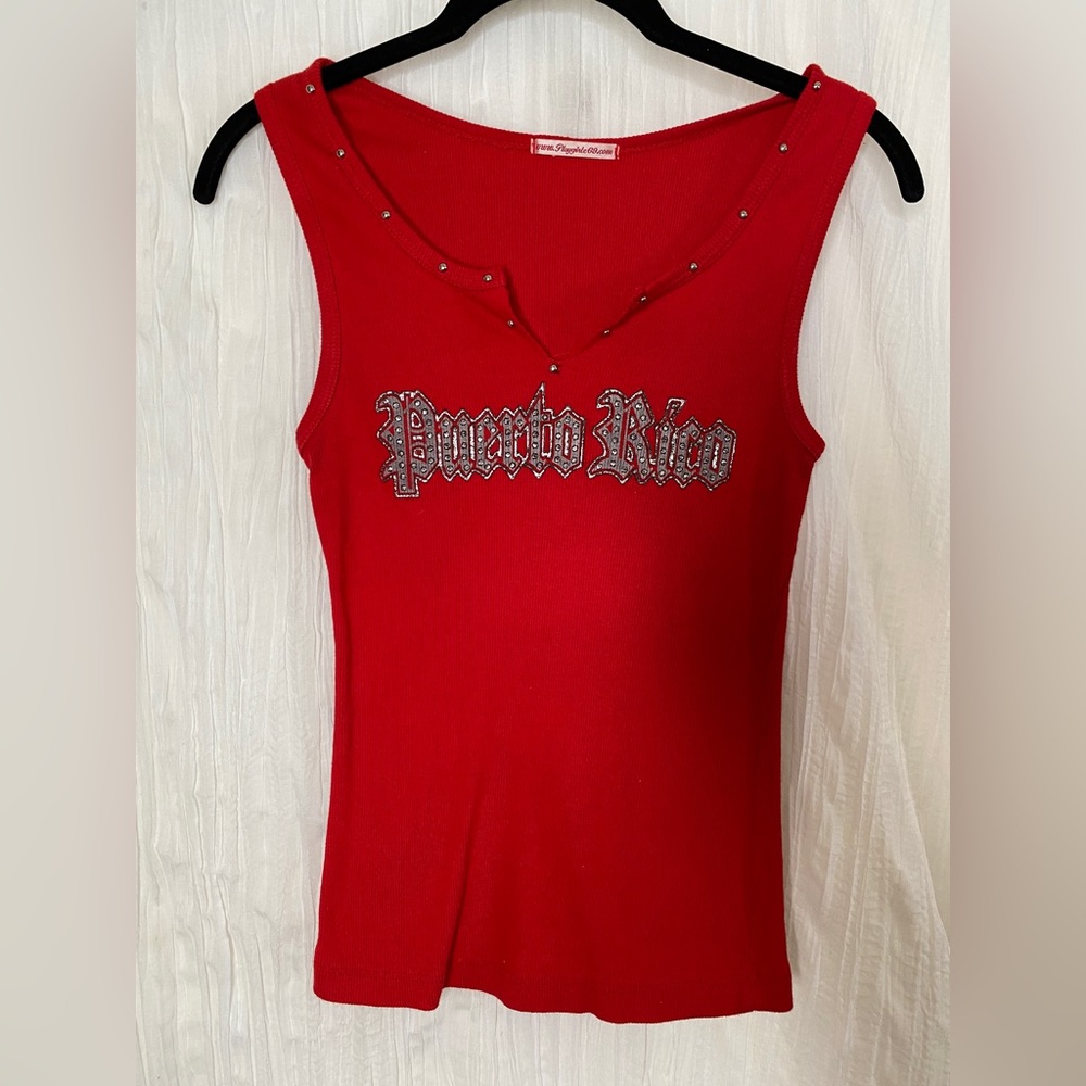 Y2K vintage Puerto Rico tank